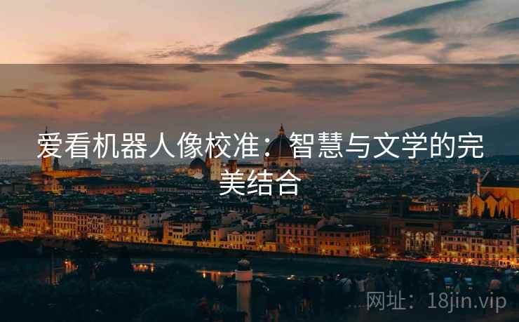 爱看机器人像校准：智慧与文学的完美结合